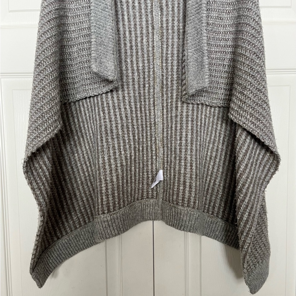 {James Perse} Wool & Alpaca Blend Sleeveless Cardigan Vest Grey - Size 3 (Large) - Picture 3 of 9